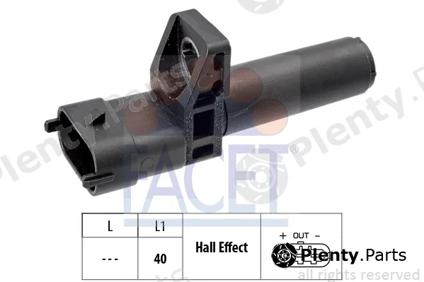 Facet 9.0655 — Sensor, crankshaft pulse Made in Italy - OE Equivalent