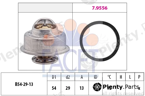 Facet 7.8542 — Thermostat, coolant Made in Italy - OE Equivalent
