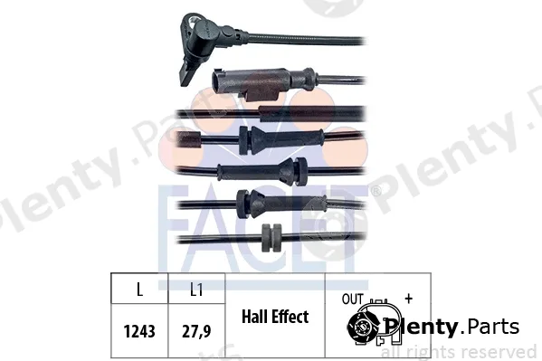 Facet 21.0183 — Sensor, wheel speed Made in Italy - OE Equivalent