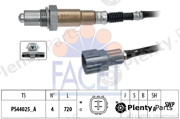 Facet 10.8600 — Lambda Sensor Made in Italy - OE Equivalent