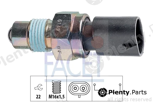 Facet 7.6149 — Switch, reverse light Made in Italy - OE Equivalent