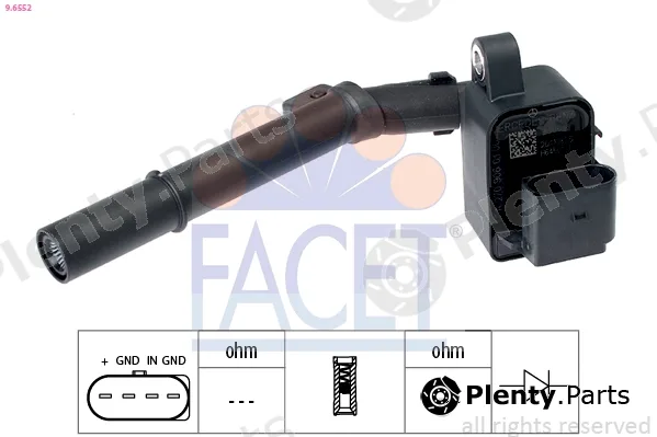 Facet 9.6552 — Ignition Coil Made in Italy - OE Equivalent