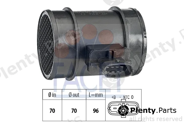 Facet 10.1413 — Mass Air Flow Sensor Made in Italy - OE Equivalent