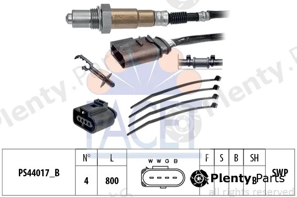 Facet 10.8253 — Lambda Sensor Made in Italy - OE Equivalent