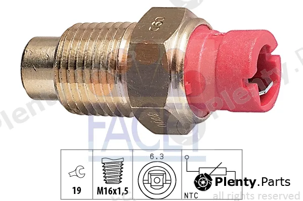 Facet 7.3000 — Sensor, coolant temperature Made in Italy - OE Equivalent