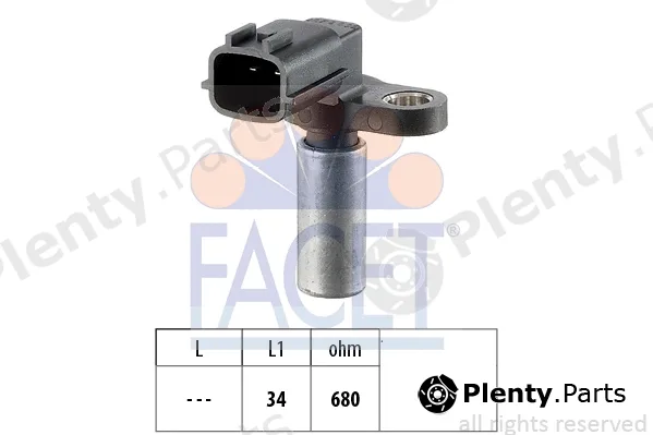 Facet 9.0276 — Sensor, crankshaft pulse Made in Italy - OE Equivalent