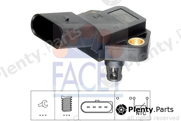 Facet 10.4040 — Sensor, intake air temperature Made in Italy - OE Equivalent