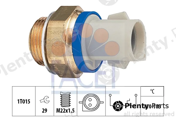 Facet 7.5165 — Temperature Switch, radiator fan Made in Italy - OE Equivalent