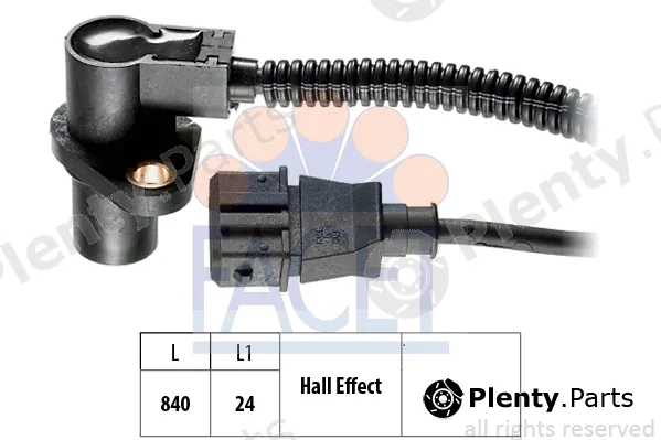 Facet 9.0314 — Sensor, crankshaft pulse Made in Italy - OE Equivalent