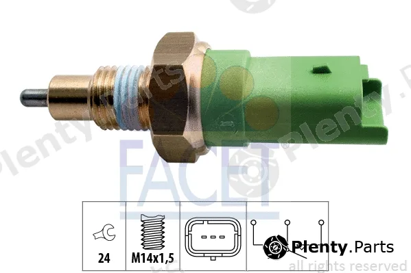 Facet 7.6245 — Switch, reverse light Made in Italy - OE Equivalent