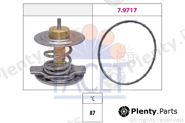 Facet 7.8442 — Thermostat, coolant Made in Italy - OE Equivalent