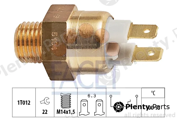 Facet 7.5104 — Temperature Switch, radiator fan Made in Italy - OE Equivalent