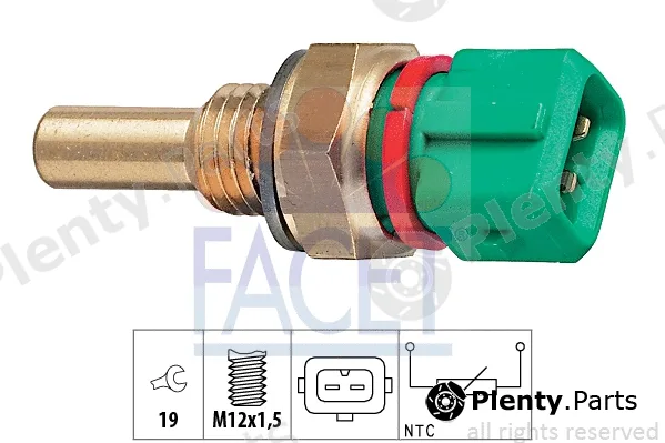 Facet 7.3243 — Sensor, coolant temperature Made in Italy - OE Equivalent