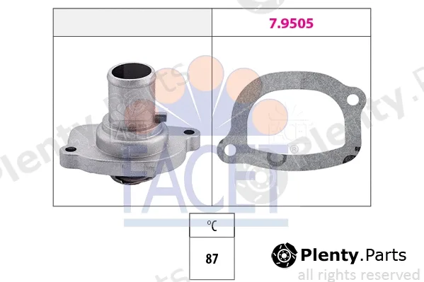 Facet 7.8187 — Thermostat, coolant Made in Italy - OE Equivalent