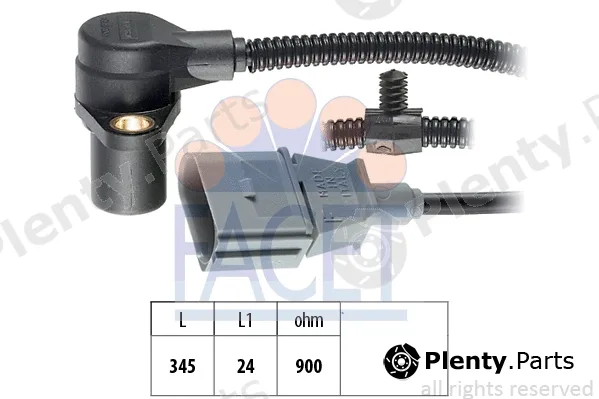 Facet 9.0287 — Sensor, crankshaft pulse Made in Italy - OE Equivalent