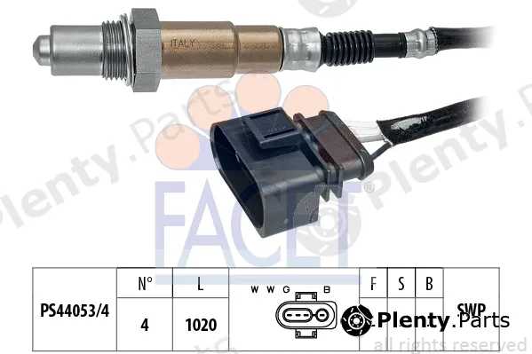 Facet 10.7148 — Lambda Sensor Made in Italy - OE Equivalent