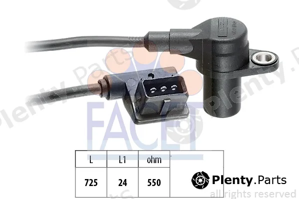 Facet 9.0130 — Sensor, crankshaft pulse Made in Italy - OE Equivalent