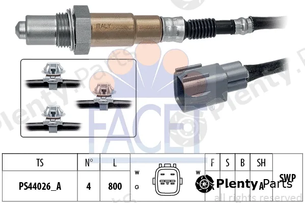 Facet 10.8525 — Lambda Sensor Made in Italy - OE Equivalent