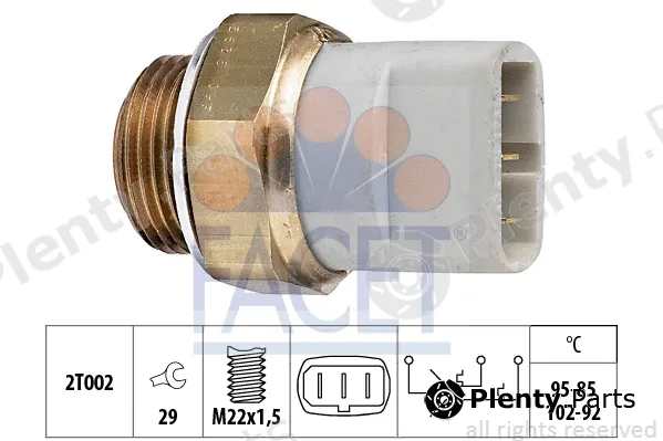 Facet 7.5635 — Temperature Switch, radiator fan Made in Italy - OE Equivalent