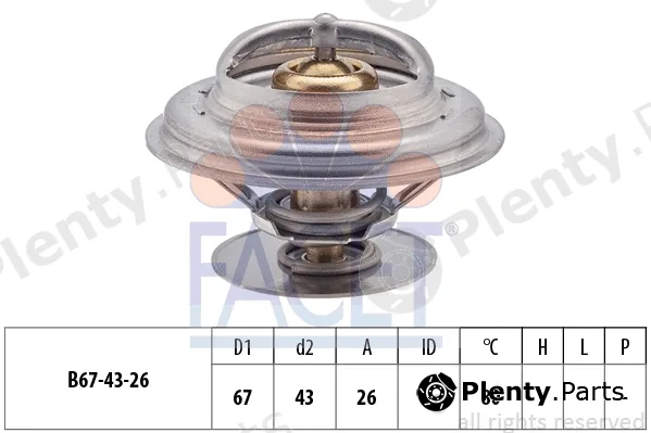 Facet 7.8260S — Thermostat, coolant Made in Italy - OE Equivalent