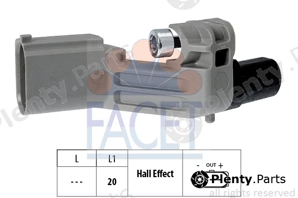 Facet 9.0598 — Sensor, crankshaft pulse Made in Italy - OE Equivalent