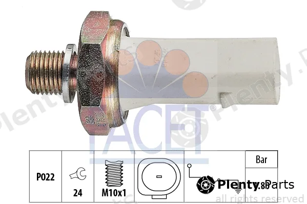 Facet 7.0136 — Oil Pressure Switch Made in Italy - OE Equivalent
