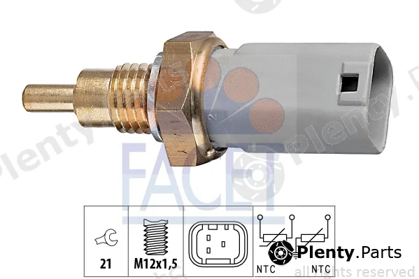 Facet 7.3277 — Sensor, coolant temperature Made in Italy - OE Equivalent