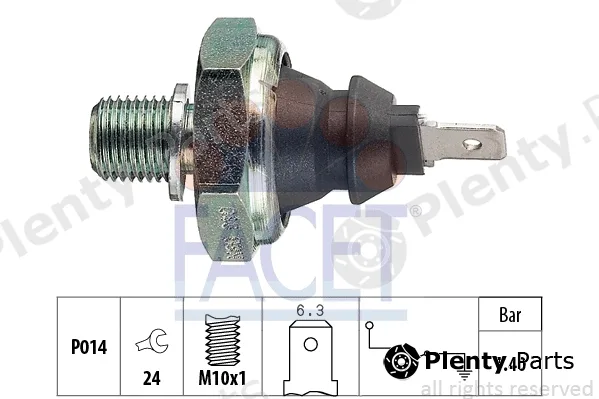 Facet 7.0046 — Oil Pressure Switch Made in Italy - OE Equivalent