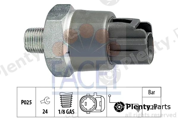 Facet 7.0114 — Oil Pressure Switch Made in Italy - OE Equivalent