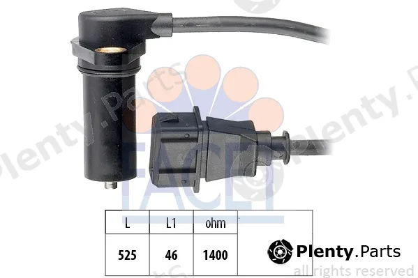 Facet 9.0219 — Sensor, crankshaft pulse Made in Italy - OE Equivalent