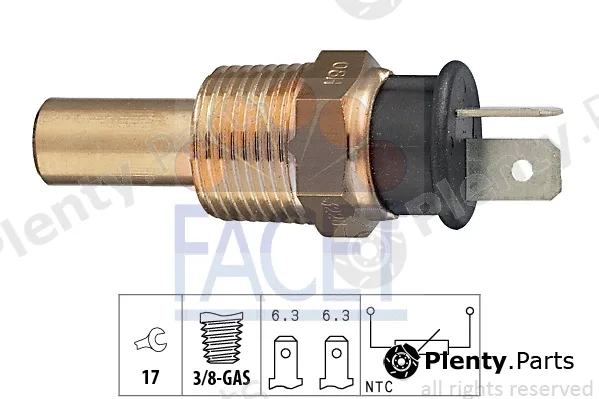 Facet 7.3228 — Sensor, coolant temperature Made in Italy - OE Equivalent