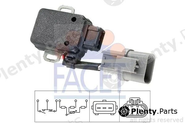 Facet 10.5058 — Sensor, throttle position Made in Italy - OE Equivalent