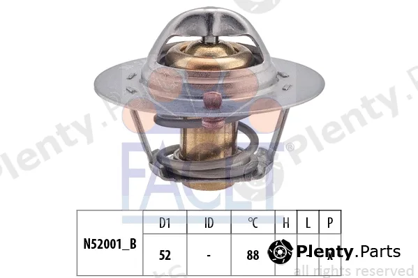 Facet 7.8355S — Thermostat, coolant Made in Italy - OE Equivalent