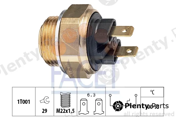 Facet 7.5019 — Temperature Switch, radiator fan Made in Italy - OE Equivalent