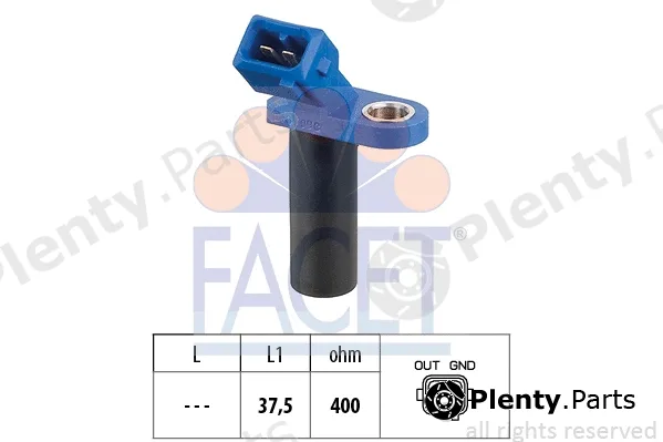 Facet 9.0304 — Sensor, crankshaft pulse Made in Italy - OE Equivalent