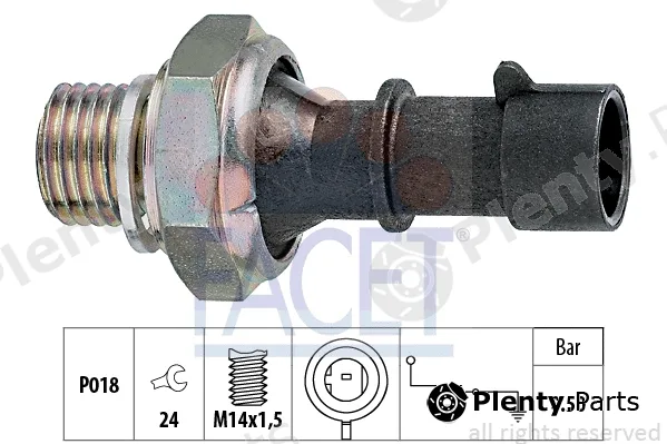 Facet 7.0069 — Oil Pressure Switch Made in Italy - OE Equivalent