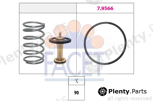 Facet 7.7945 — Thermostat, coolant Made in Italy - OE Equivalent