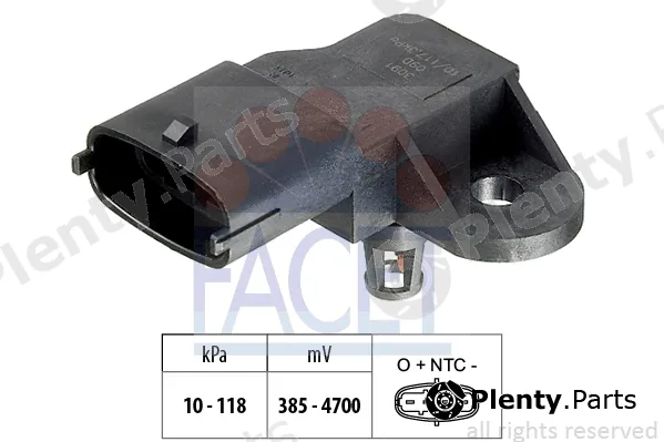 Facet 10.3091 — Air Pressure Sensor, altitude adaption Made in Italy - OE Equivalent