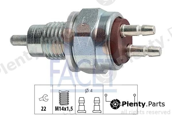 Facet 7.6052 — Switch, reverse light Made in Italy - OE Equivalent