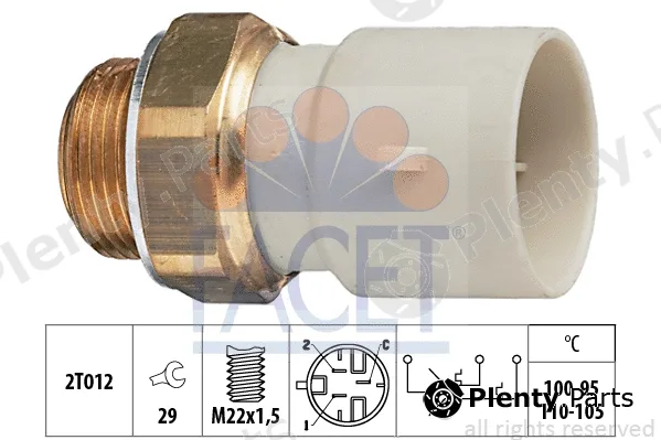 Facet 7.5632 — Temperature Switch, radiator fan Made in Italy - OE Equivalent