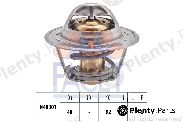 Facet 7.8376S — Thermostat, coolant Made in Italy - OE Equivalent