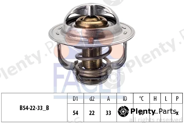 Facet 7.8693S — Thermostat, coolant Made in Italy - OE Equivalent