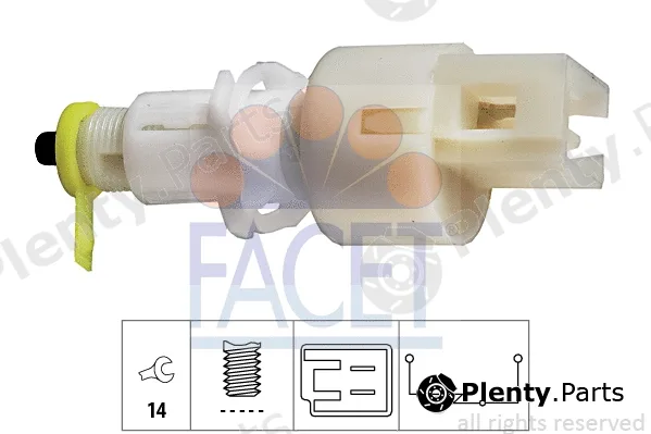 Facet 7.1108 — Stop Light Switch Made in Italy - OE Equivalent