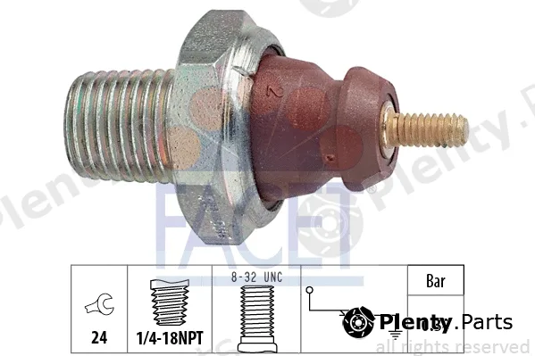 Facet 7.0011 — Oil Pressure Switch Made in Italy - OE Equivalent