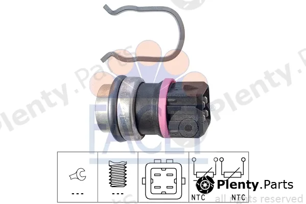 Facet 7.3353 — Sensor, coolant temperature Made in Italy - OE Equivalent