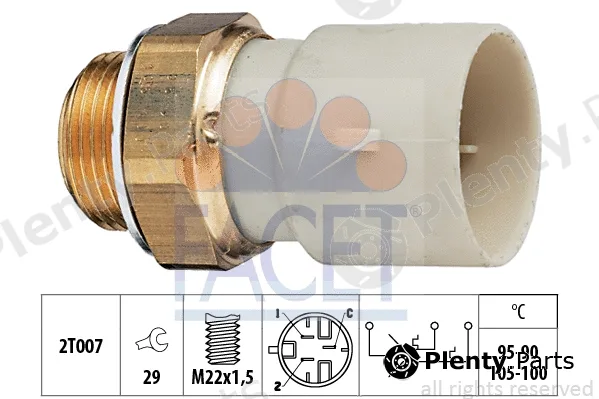 Facet 7.5688 — Temperature Switch, radiator fan Made in Italy - OE Equivalent