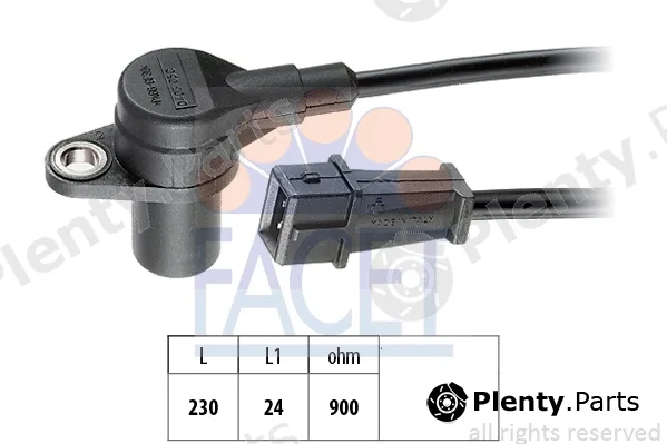 Facet 9.0403 — Sensor, crankshaft pulse Made in Italy - OE Equivalent