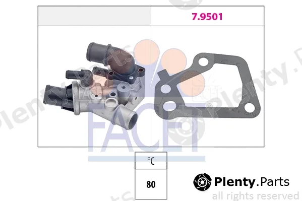 Facet 7.8097 — Thermostat, coolant Made in Italy - OE Equivalent