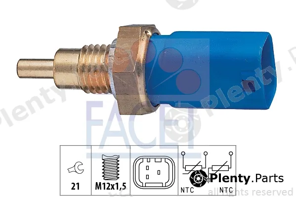 Facet 7.3275 — Sensor, coolant temperature Made in Italy - OE Equivalent