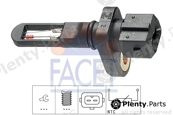 Facet 10.4001 — Sensor, intake air temperature Made in Italy - OE Equivalent